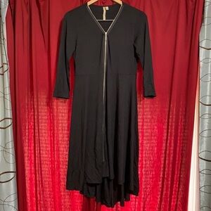 Comfy brand black zip dress